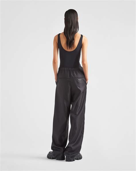 prada men's nylon pants|prada nylon off shoulder top.